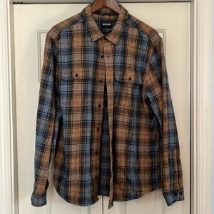 Prana Men’s Flannel, lightly worn, size Large